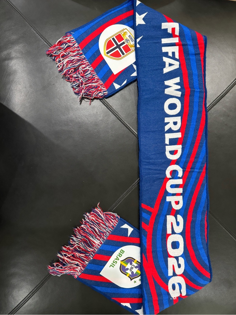 NWT FIFA World Cup 2026 Brazil and Norway Match Day Scarf